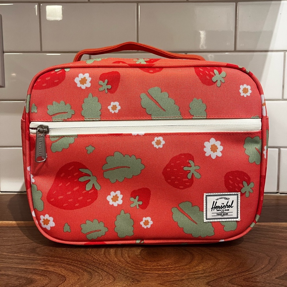 Herschel Supply Company Strawberry Print Lunchbox